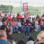 Vero Díaz encabeza asamblea informativa en Apozol, Zacatecas